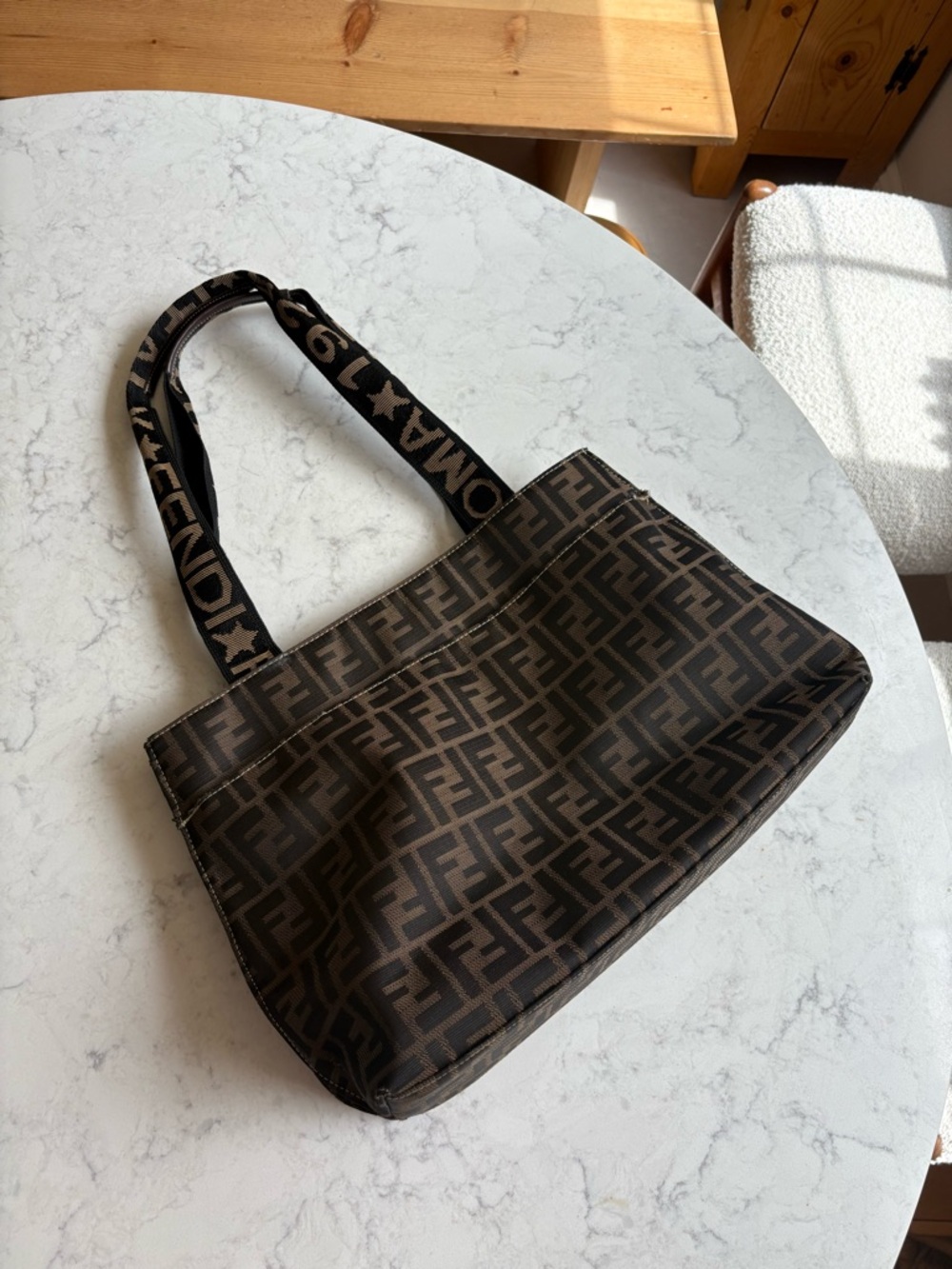 Vintage Fendi Tote Bag Logo - Picture 6 of 9